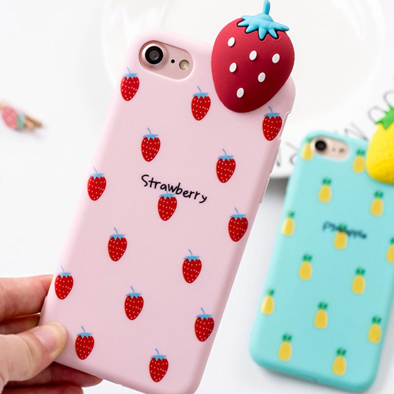 mobiletech-3D-Fruit-Summer-Strawberry-Soft-TPU-Silicon-Back-Phone-Case-For-iPhone-8-7-Case